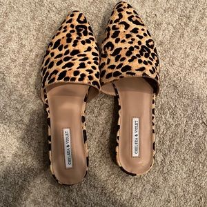 Chelsea and Violet Cheetah Mules Size 9